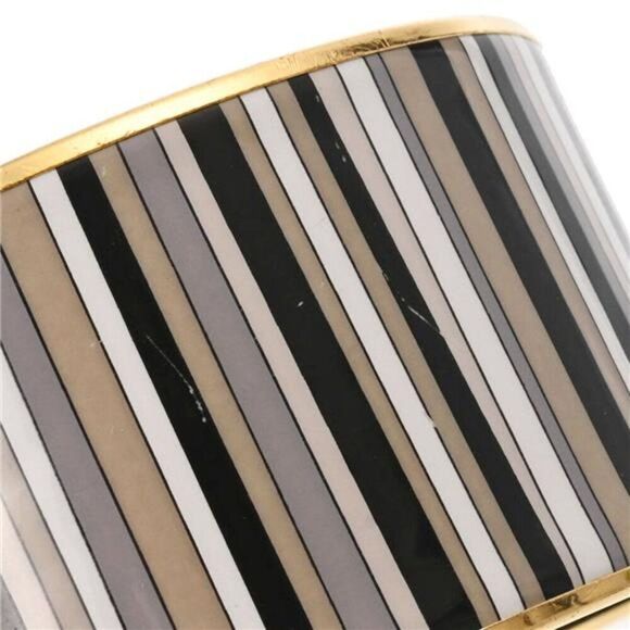 Hermes Enamel TGM Striped Pattern Bangle - Picture 6 of 9